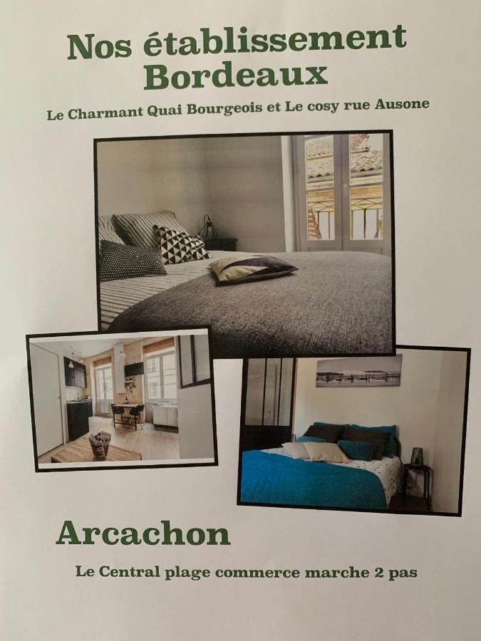 Ferienwohnung Le Central Plage - Commerce - Marche A 2 Pas Arcachon Exterior foto
